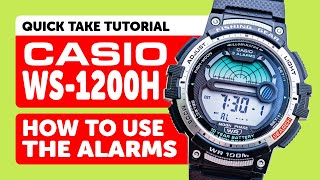 #CASIO WS-1200H (3485) - ALARM and HOURLY SIGNAL Tutorial