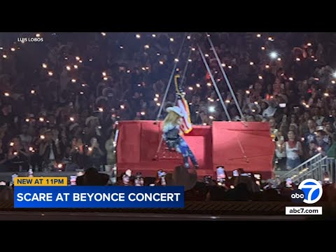 Beyoncé's car malfunctions while suspended in air during concert in Houston