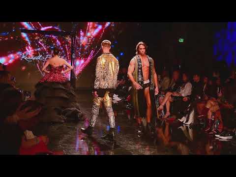 Runway Finale Walk for Designer Kenneth Barlis at Art Hearts Fashion Week in LA, CA
