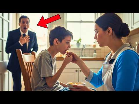 El hijo del millonario no comía hace 15 días… lo que hizo la nueva empleada lo cambió todo