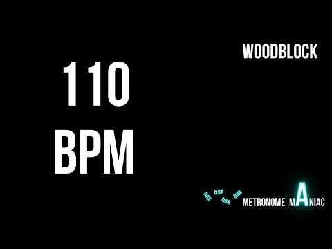 Metronome 110 BPM - Woodblock