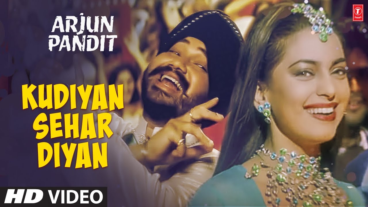 Kudiyan Shehar Diyan Lyrics  | Arjun Pandit | Sunny Deol, Juhi Chawla | Daler Mehndi | Dilip Sen, Sameer Sen