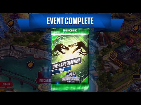 GREEN AND GOLD RUSH - Jurassic World The Game