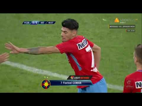 FCSB - FC Viitorul 1-1, gol Florinel Coman min 40 Liga 1, et. 1 play-off, 2018-2019