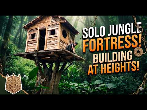 SOLO SURVIVAL: BUILDING A HIGH-ALTITUDE FORTRESS IN THE DEEP JUNGLE