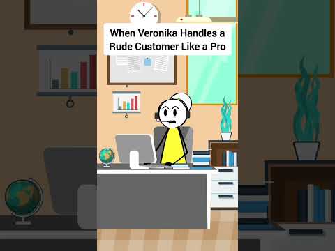 Miss Veronika vs. Rude Customers #animation #funnyvideo #gplus #comedy