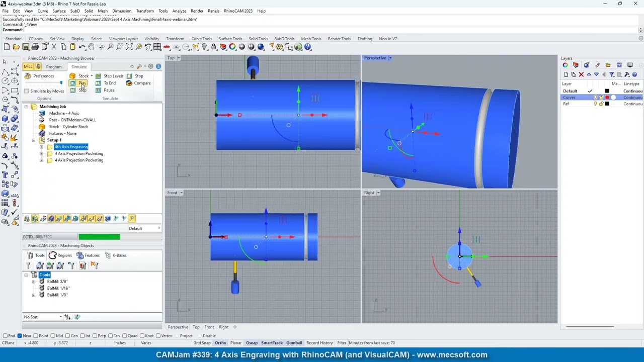 4 Axis Engraving Operations