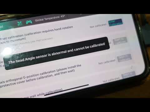 Zino Mini - Failed Gimbal Calibration with Hubsan Tool using iOS