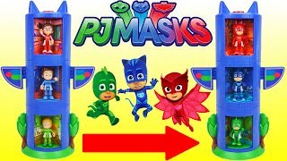 Pj Masks Transforming Headquarters Playset Catboy Connor Owlette Amaya Gekko Greg Disney Toys