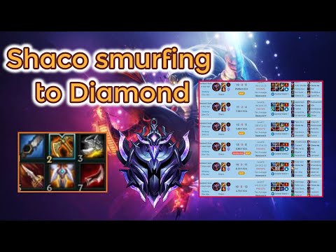 Shaco Jungle smurfing to Diamond [League of Legends] Full Gameplay - Infernal Shaco