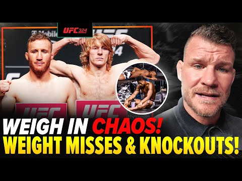 'UFC 324 WEIGH IN CHAOS!' | Weight Misses and Knockouts!! | BISPING REACTS