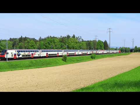 SBB CFF FFS Re 460 094 com IC 81 - Rickenbach-Attikon