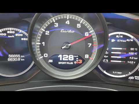 Porsche Panamera Turbo 2017 acceleration 0-200