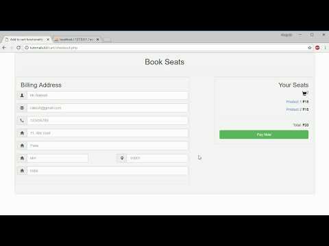 Ecommerce website project in php and mysql Checkout page part8