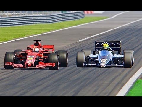 Ferrari F1 2018 vs Lotus F1 1986 - Monza
