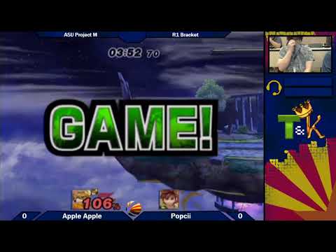 [NO AUDIO] ASU PM Monthly: Apple Apple (Pit,Fox) vs Popcii (Sheik,Pit) Winners R1