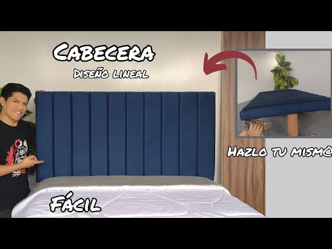 HOW TO MAKE A HEADBOARD Easy and inexpensive / Linear design DIY
