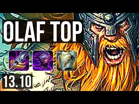 OLAF vs KENNEN (TOP) | Quadra, 900K mastery, 300+ games | KR Master | 13.10