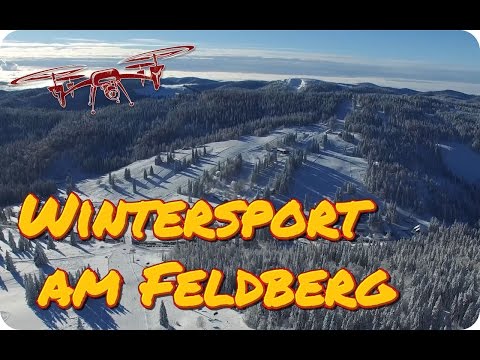 Skigebiet Feldberg im Schwarzwald mit Luftaufnahmen