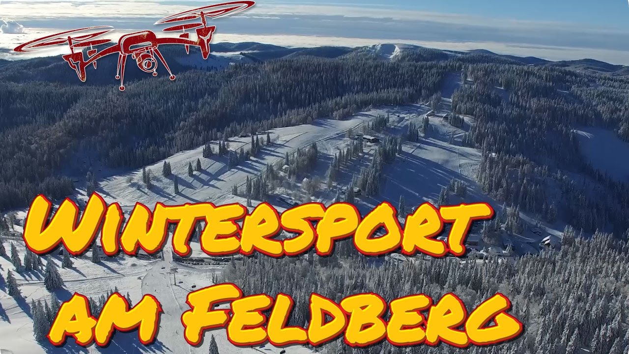 Skigebiet Feldberg im Schwarzwald mit Luftaufnahmen