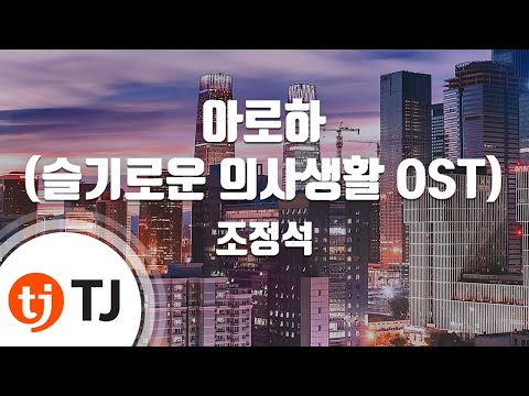 [TJ노래방] 아로하(슬기로운의사생활OST) - 조정석 / TJ Karaoke