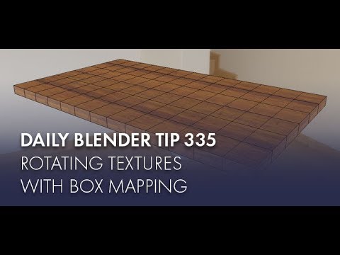 Daily Blender Tip 335 - How to rotate Box-Mapped textures (Blender 2.8)