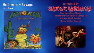 Simone Carnaghi performing Helloween - Savage (Bass cover)