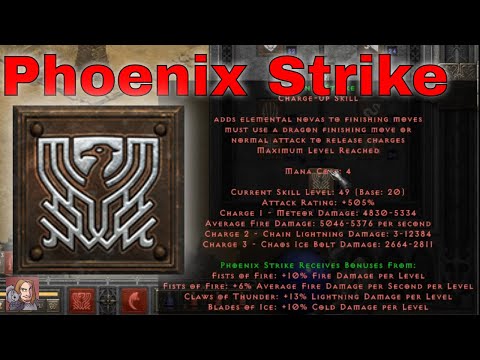 D2R Skills & Abilities - Phoenix Strike, Martial Arts (Assassin)