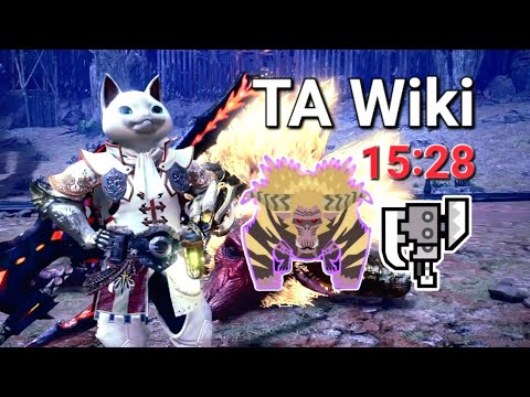 [MHWI] Solo Tempered Furious Rajang - Switch Axe - 15'28' (TA wiki rules)