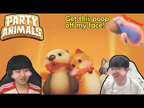 T1 Faker plays Party Animals with Gumayusi, Untara, Bang Part 2 - The Infinite Last Game