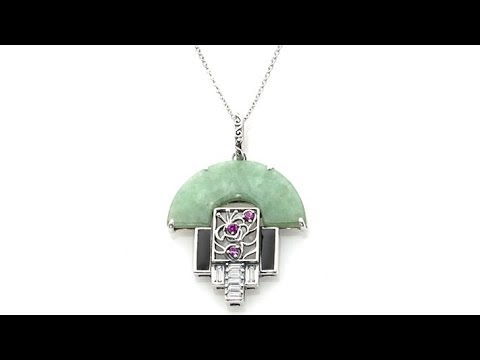 Jade of Yesteryear Jade and Gemstone Half Moon Earrings