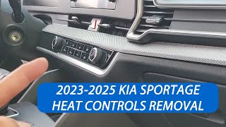 How To Remove 2023-2025 Kia Sportage Heat/AC Controls / Climate Controls.