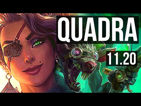 SAMIRA & Nami vs TWITCH & Nautilus (ADC) | Quadra, Legendary, 500+ games | NA Master | v11.20