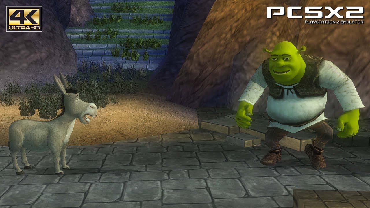 Shrek the Third - PS2 Gameplay 4k 2160p / HD Texture Pack (PCSX2)