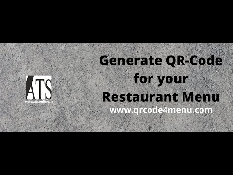 Digital QR-Code Menu for Restaurants