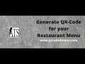 Digital QR-Code Menu for Restaurants