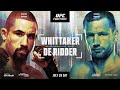 UFC ABU DHABI LIVE WHITTAKER VS DE RIDDER LIVESTREAM FULL FIGHT NIGHT COMPANION