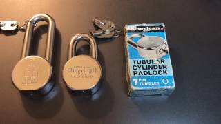 [340] American Lock Series HT-15 Tubular Core Padlock Picked