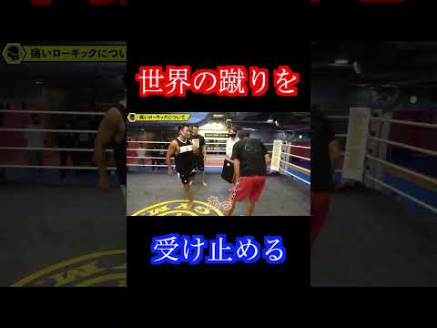 竹原慎二、世界の蹴りを受け止める！！！ ＃竹原慎二＃蹴り＃魔裟斗