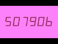 Numbers 1 To 1200000 With Digital Fonts