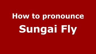 How to pronounce Sungai Fly