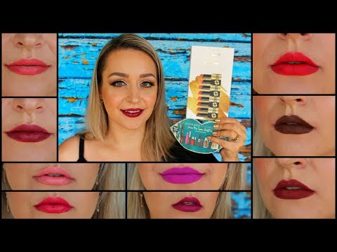 Lip Swatches Sephora Give Me Some Bold Lip & Bare Minerals Go Nude or Make a Statement Video