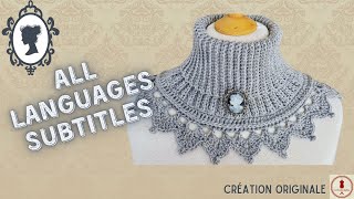 🎁🎀- VERSION ALL LANGUAGES SUBTILES- Victorian necklace crochet #necklace #crochet