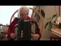 Pauline Oliveros with her Roland V Accordion