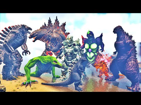 100 DIAS DOMANDO GODZILLAS NO ARK SURVIVAL EVOLVED - DINOSSAURO