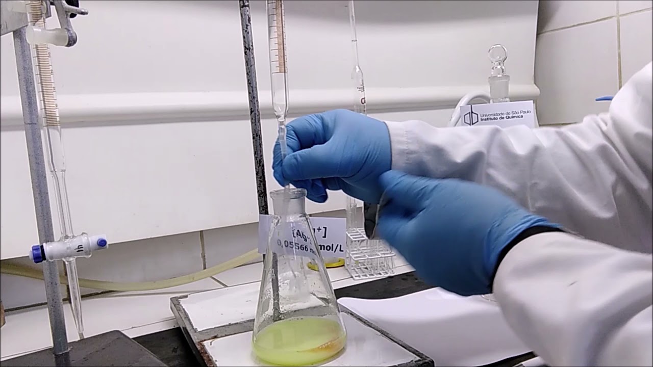 Vídeo 30 - DETERMINAÇÃO QUANTITATIVA DE CLORETO PELO  MÉTODO DE MOHR EM AMOSTRA DE ÁGUA DO MAR -