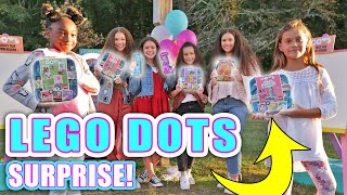 Surprising Fans with LEGO DOTS! (Haschak Sisters)