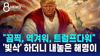 끔찍, 역겨워, 트럼프다워..'빛삭' 하더니 내놓은 해명이 / SBS 8뉴스