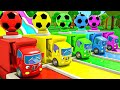 1 HOUR LOOP Wheels On The Bus Songs For Kids SquareWheels TV Baby Nursery Rhymes Kids Songs