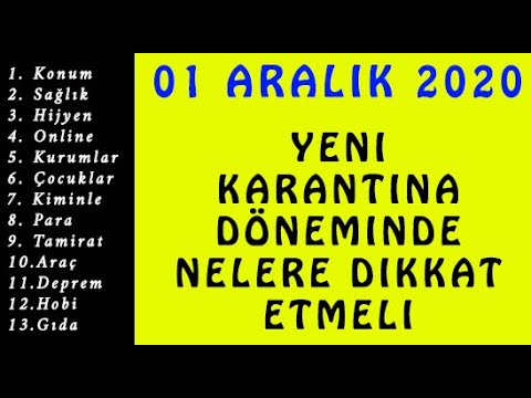 2.DALGA gelmeden nasıl hazırlık yapmalı ?